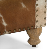 The Decor Store Zekria Buffalo Leather &amp; Cowhide Armchair
