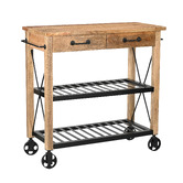 The Decor Store Rustic Kitchen Trolley