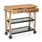 The Decor Store Rustic Kitchen Trolley