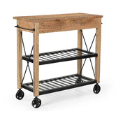 The Decor Store Rustic Kitchen Trolley