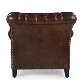 The Decor Store Studded Leather Arm Chair