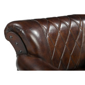 The Decor Store Studded Leather Arm Chair