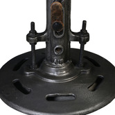 The Decor Store Vintage-Style Austin Leather Adjustable Barstool