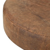The Decor Store Vintage-Style Austin Leather Adjustable Barstool