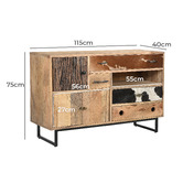 The Decor Store Eastwood Rustic Cabinet