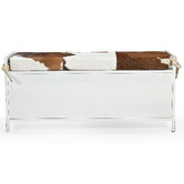 The Decor Store Chiko Metal &amp; Cow hide Bench