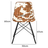 The Decor Store Eames Style Replica Cow Hide Chair