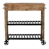 The Decor Store Ulani Recycled Mango Wood Kitchen Trolley