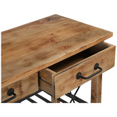 The Decor Store Ulani Recycled Mango Wood Kitchen Trolley