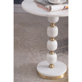The Decor Store Ayden Marble Side Table
