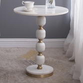 The Decor Store Ayden Marble Side Table