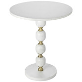 The Decor Store Ayden Marble Side Table