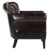 The Decor Store Chocolate Leather Arm Chair
