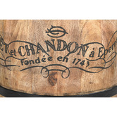 The Decor Store Moet et Chandon Wood &amp; Leather Storage Ottoman