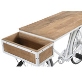 The Decor Store White Vintage-Style Bicycle Bar Table