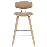 The Decor Store 68cm Leigh Oak Wood Bar Stool