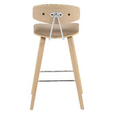 The Decor Store 68cm Leigh Oak Wood Bar Stool