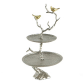 The Decor Store Epiphany 2 Tier Aluminium Cake Stand
