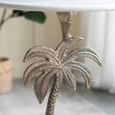 The Decor Store Linnea Palm Tree Marble Side Table