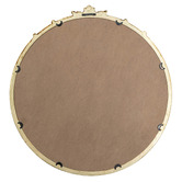 The Decor Store Athena Round Iron Framed Wall Mirror