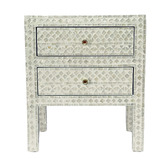 The Decor Store Baird Mother of Pearl Bedside Table