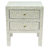 The Decor Store Baird Mother of Pearl Bedside Table