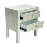 The Decor Store Baird Mother of Pearl Bedside Table