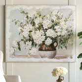 The Decor Store Flordeliza Floral Stretched Canvas Wall Art