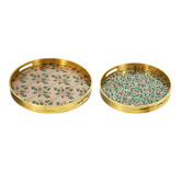 The Decor Store 2 Piece Eleanora Decorative Trays