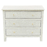 The Decor Store Daena Mother of Pearl 3 Drawer Chest