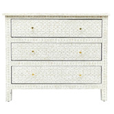 The Decor Store Daena Mother of Pearl 3 Drawer Chest