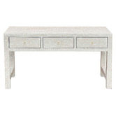 The Decor Store Daena 3 Drawer Mother of Pearl  Console Table