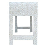 The Decor Store Daena 3 Drawer Mother of Pearl  Console Table