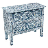 The Decor Store Cosima Mother of Pearl 2 Drawer Chest