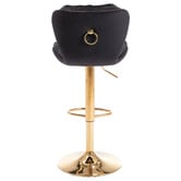 The Decor Store Dianne Velvet Adjustable Bar Stool