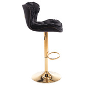 The Decor Store Dianne Velvet Adjustable Bar Stool
