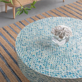 The Decor Store Anela Round Seashells Coffee Table