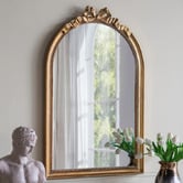 The Decor Store Gold Auguste Arched Wall Mirror