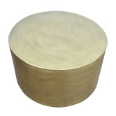 The Decor Store Werner Gold Hammered Coffee Table