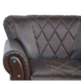 The Decor Store Studded Leather Arm Chair