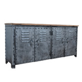 The Decor Store Orion 4 Door Iron Sideboard