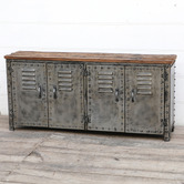 The Decor Store Orion 4 Door Iron Sideboard