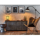 The Decor Store Orion 4 Door Iron Sideboard