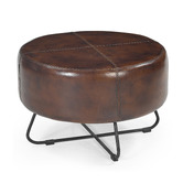 The Decor Store Hillary Goat Leather Coffee Table