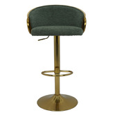 The Decor Store Gaston Upholstered Adjustable Bar Stool
