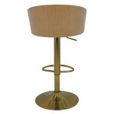 The Decor Store Gaston Upholstered Adjustable Bar Stool