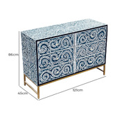 The Decor Store Xenia Mother of Pearl 6 Drawer Chest