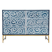 The Decor Store Xenia Mother of Pearl 6 Drawer Chest