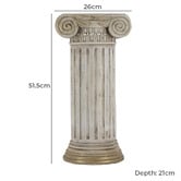 The Decor Store Flavel Pedestal Side Table