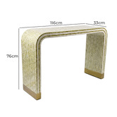 The Decor Store Ansel Mother of Pearl Console Table